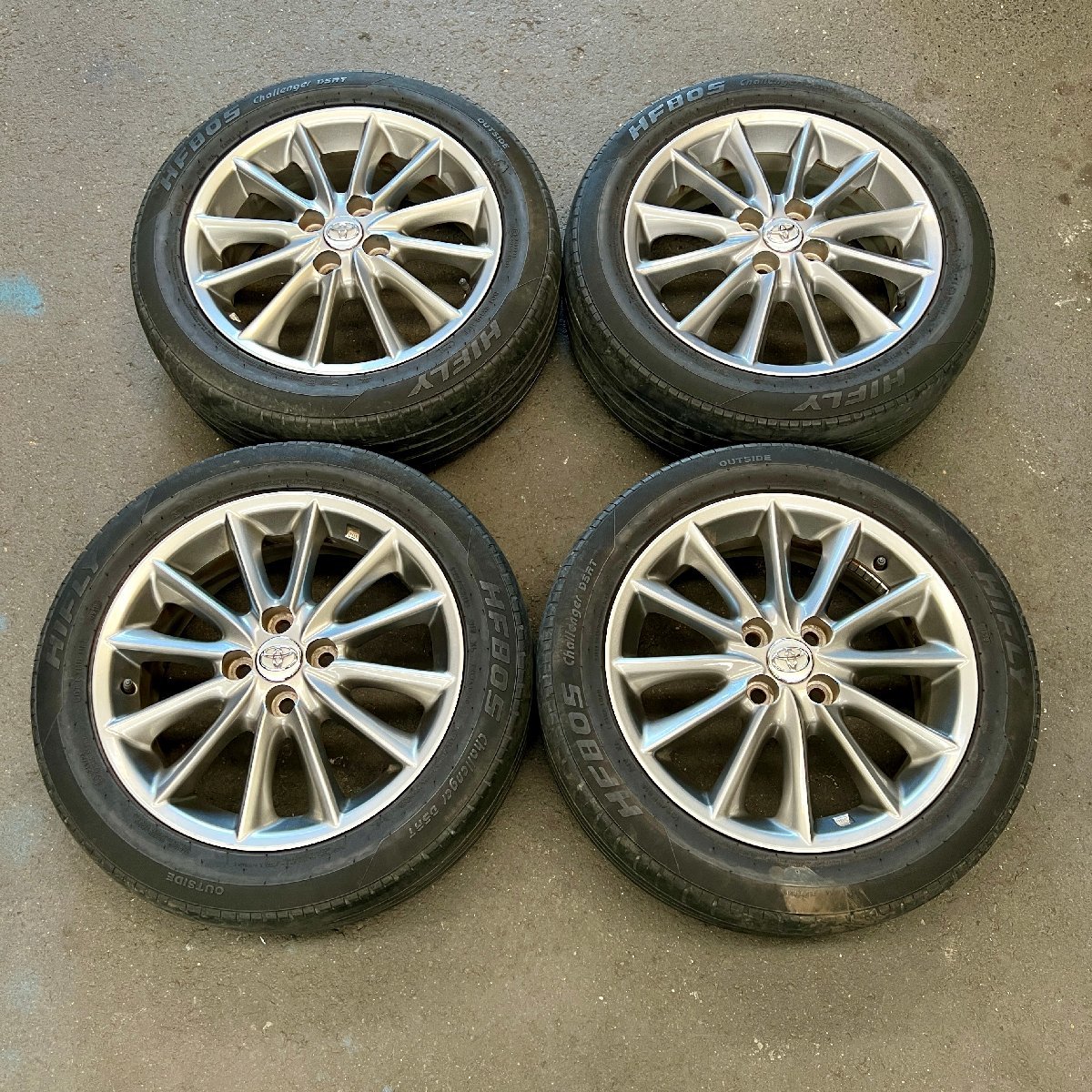 タイヤ付き純正ホイール4本セット カローラフィールダー ZRE142G 