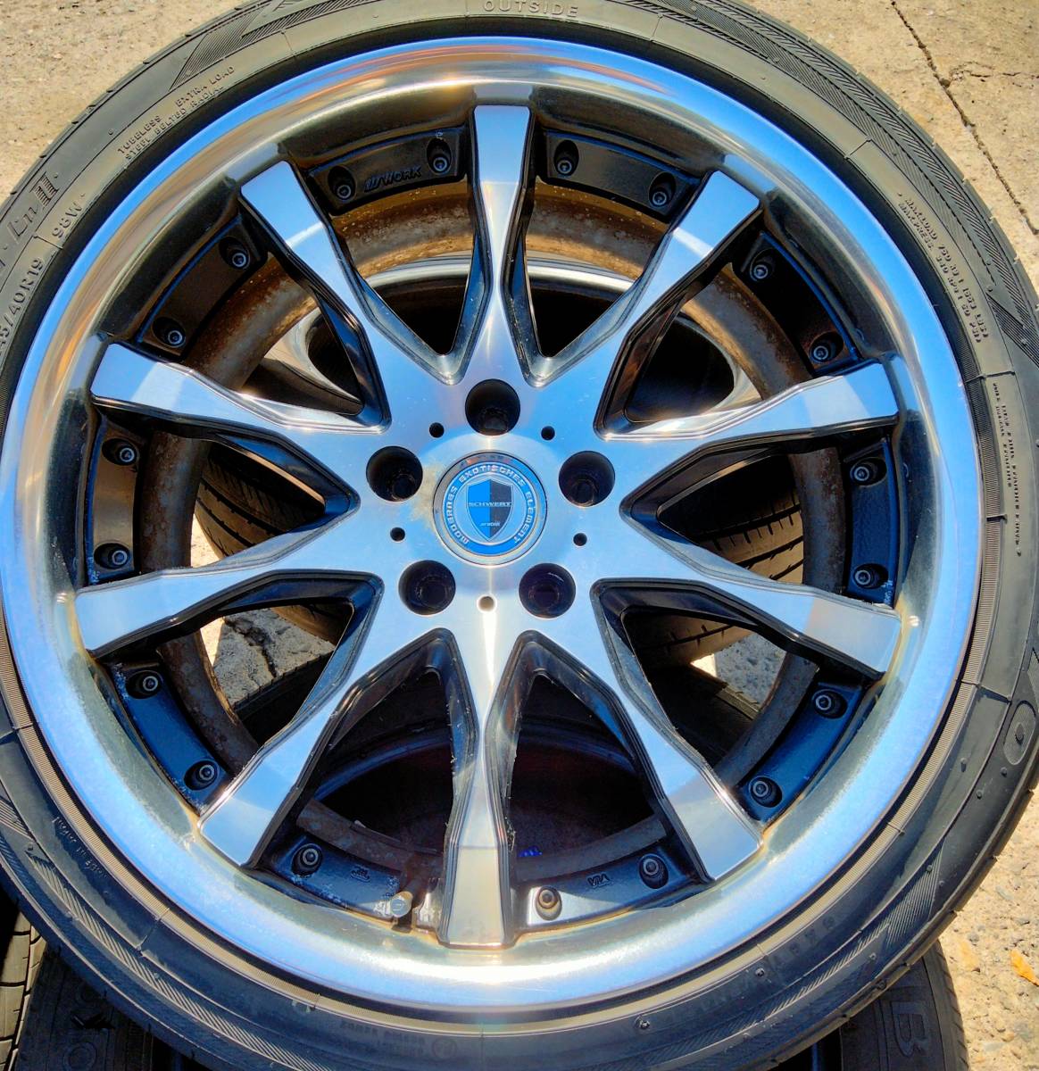 WORK SCHWERT SW2 19インチ ワーク シュバート19×8.5J +35 5H PCD  