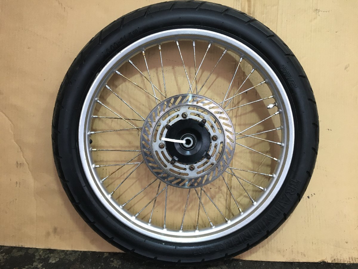 HONDA XLR250R MD22 フロントホイール ディスク付 レストア 組み換え