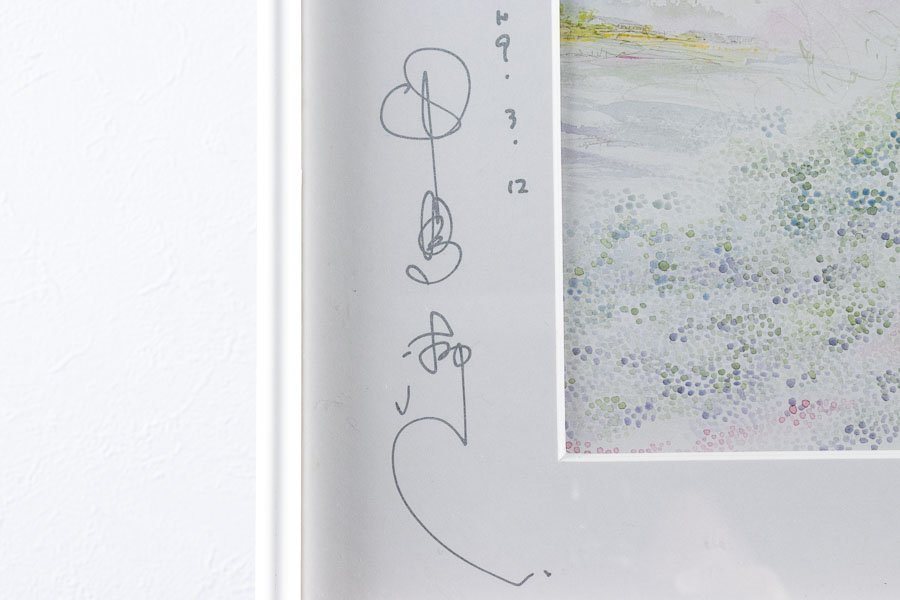 絵画】『 中島潔 「春の夢」 直筆サイン 額装 14770 』 アートポスター