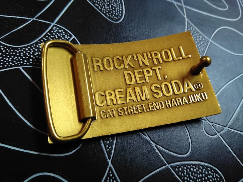 ゴールドクリームソーダ角ドクロドクロバックル検索CREAMSODAピンク