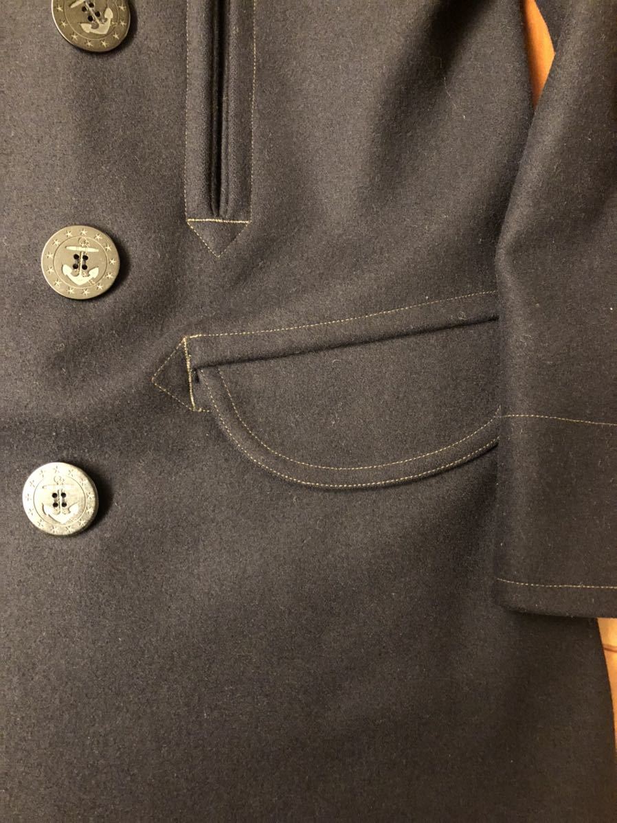 Phigvel Makers Co. スターボタン ピーコート フィグベル 38 Phigvel Makers 13star naval over coat ピーコート フィグベル 13
