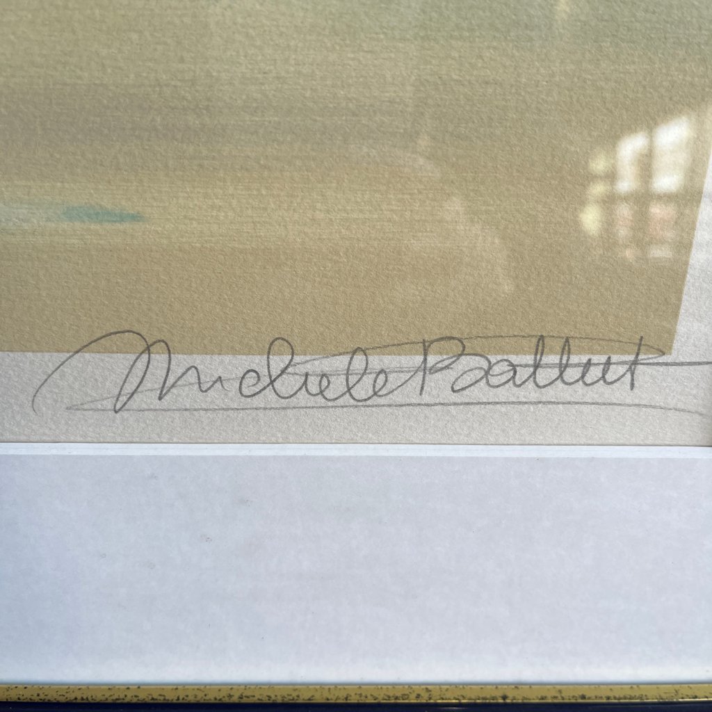 ミッシェル・バテュ 『空と水の空間』シルクスクリーン 限定100部