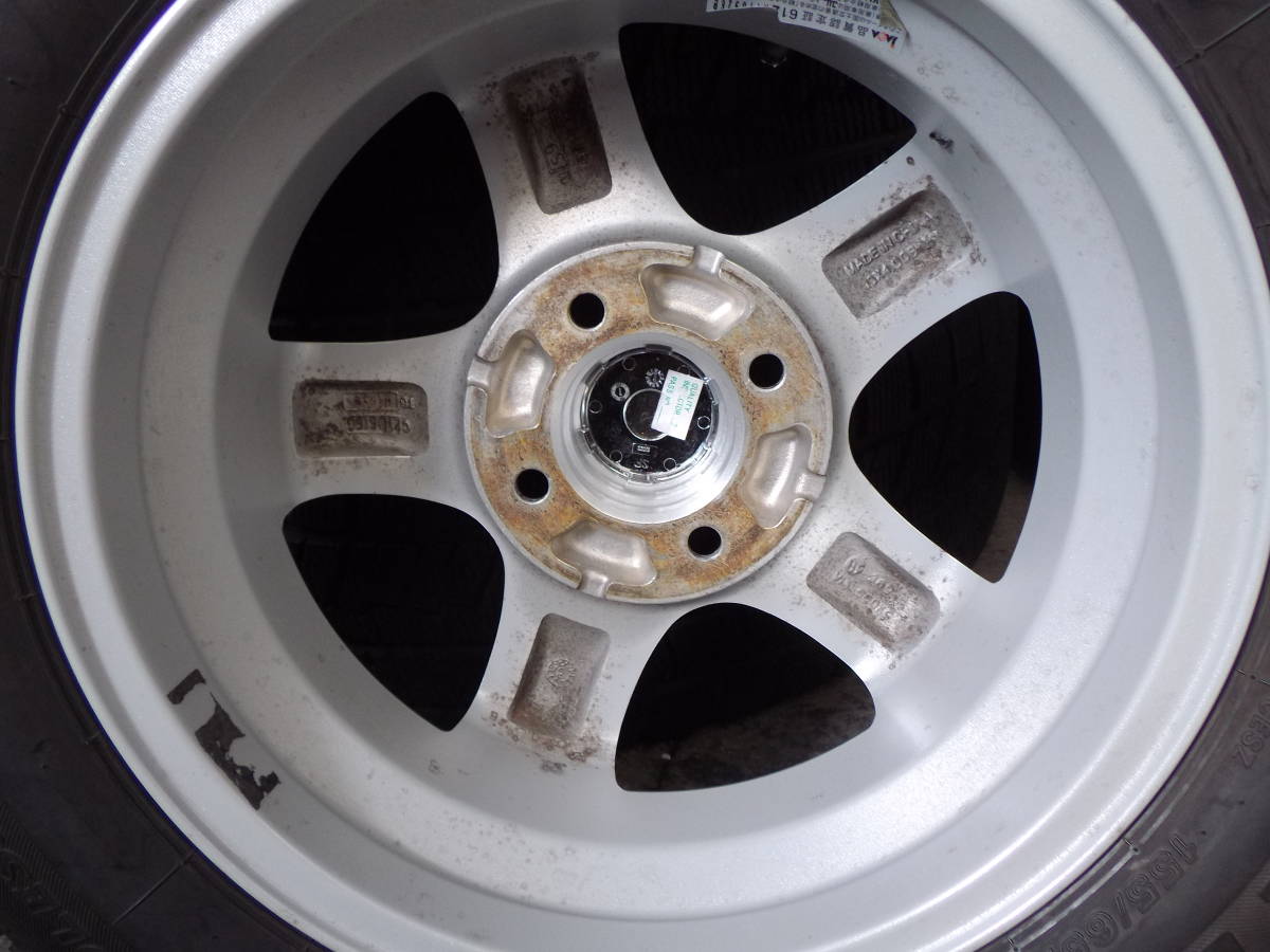 EXCEEDER 13×4 PCD100 +45☆深溝スタッドレス 155/65R13 4本＃ワゴンR