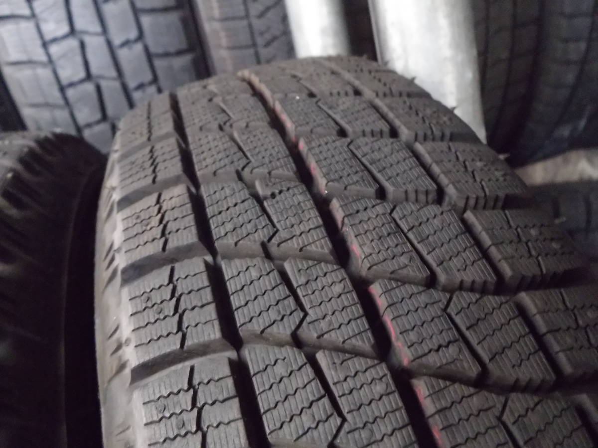 深溝 スタッドレス＆スチール 13インチ×4J 155/65R13 4本セット EXCEEDER 13×4 PCD100 +45☆深溝スタッドレス 155/65R13 4本＃ワゴンR