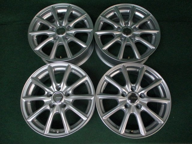美品 ブリヂストン　ECOFORME / エコフォルム　16ｘ6.5J+38【送料込み】シルバー　※会社宛てor福山通運営業所止め