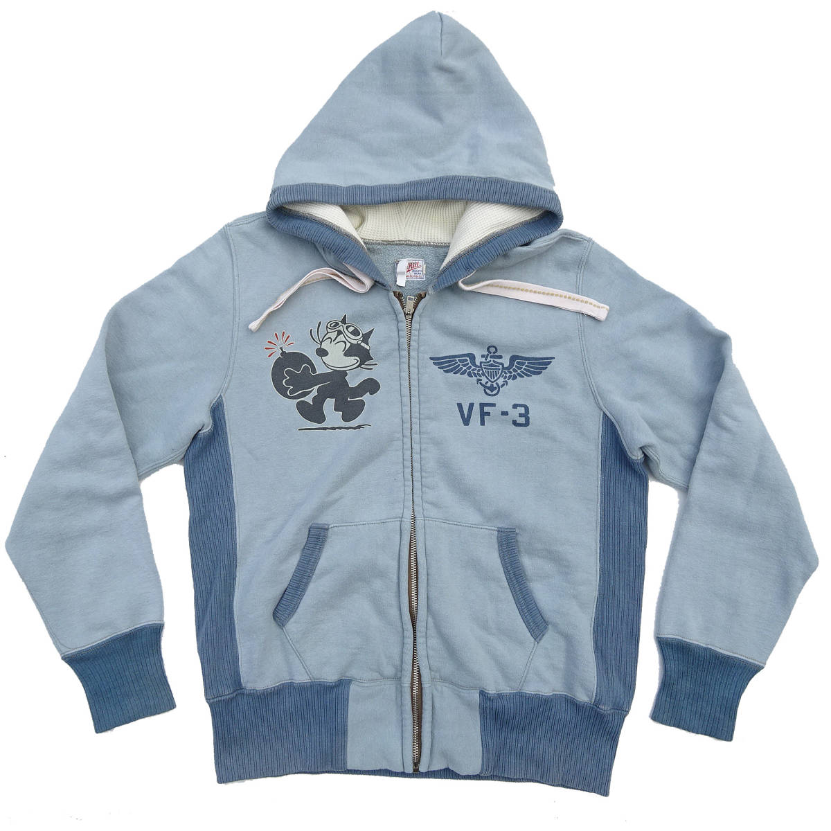 TOY'S McCOY｜トイズマッコイズ　フリックス　FELIX フルジップ スウェットパーカー ブルー系 サイズ：38マッコイ