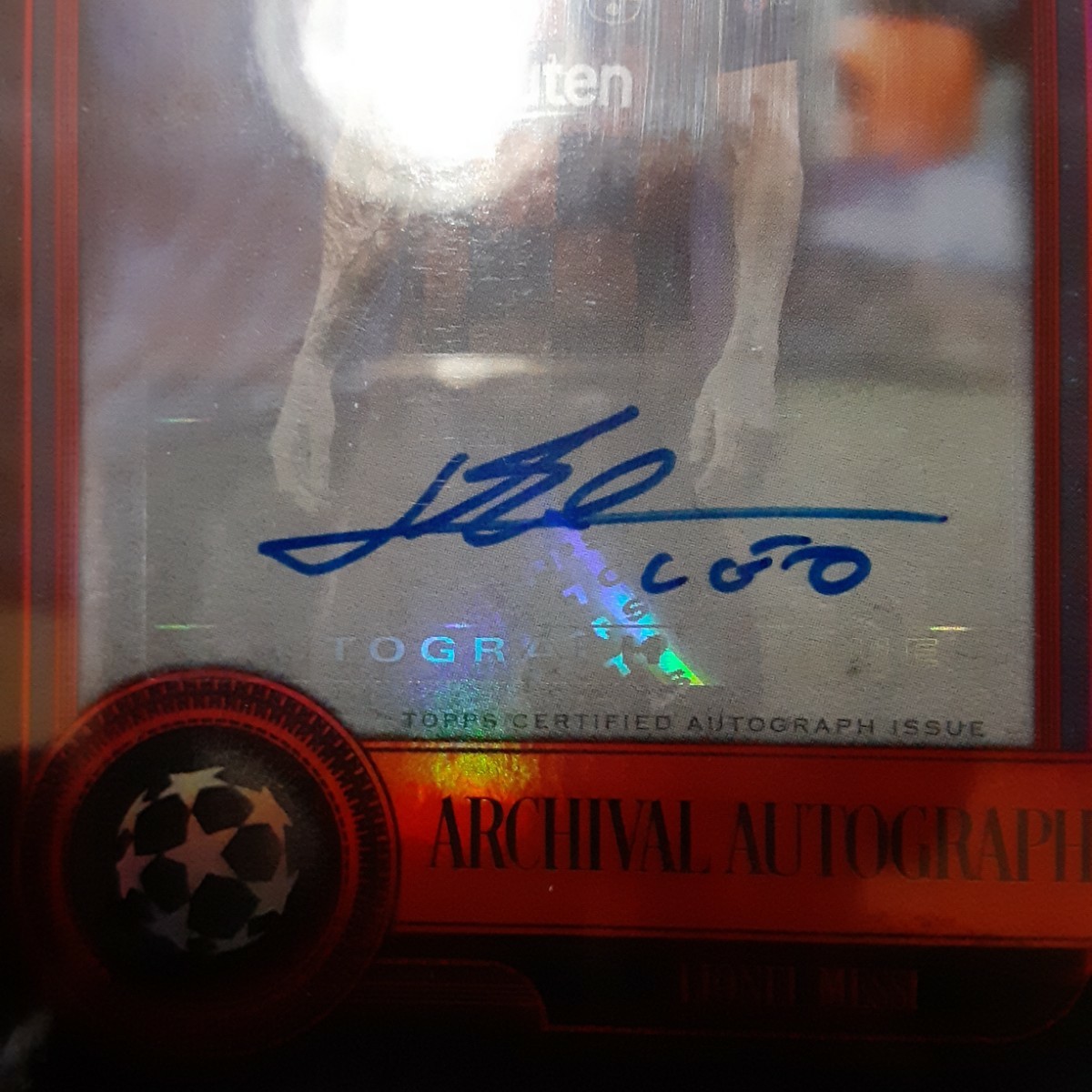 lionel messi サインカード リオネル・メッシ 直筆サイン topps museum