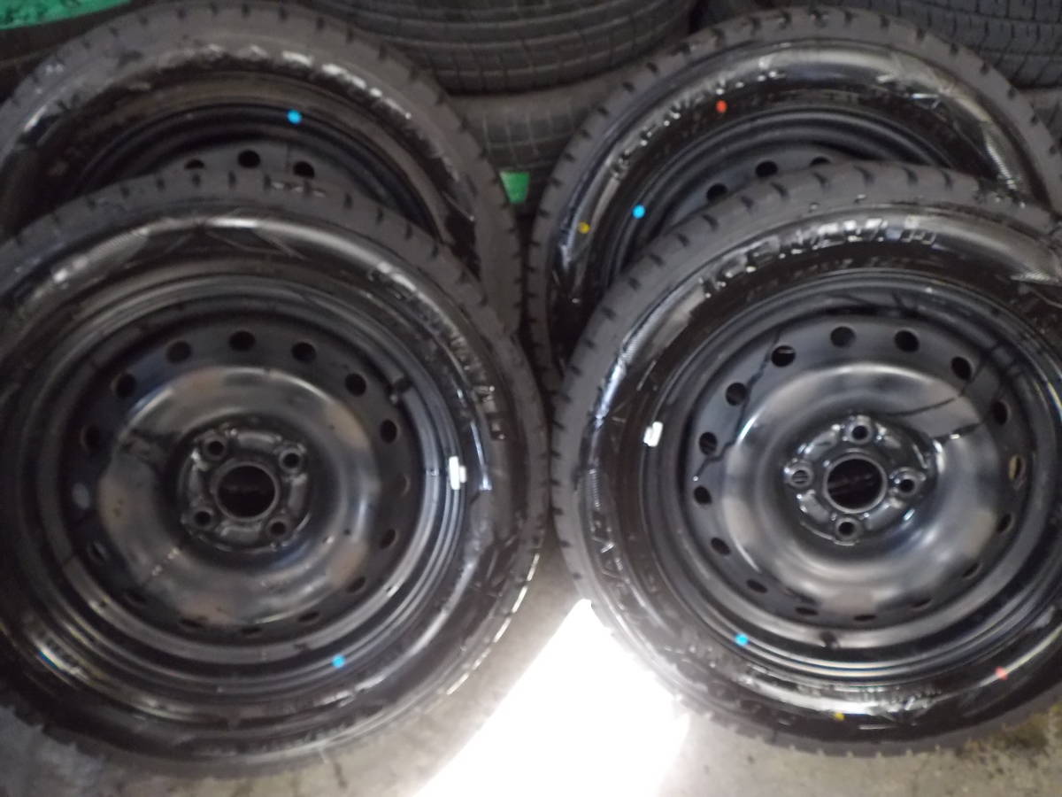 トヨタ 鉄ホイール 15×5 PCD100 +39☆スタッドレス 175/65R15 4本