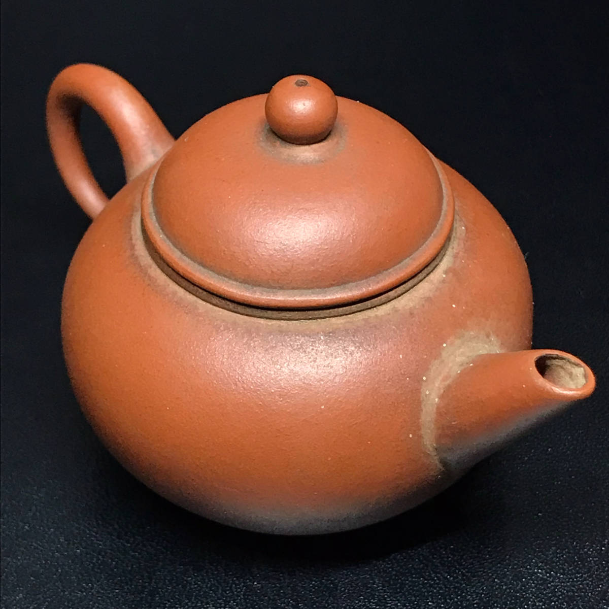☆煎茶道具/茶道具/唐物/中国！時代 朱泥 紫砂 梨皮 急須/孟臣壺/宝瓶