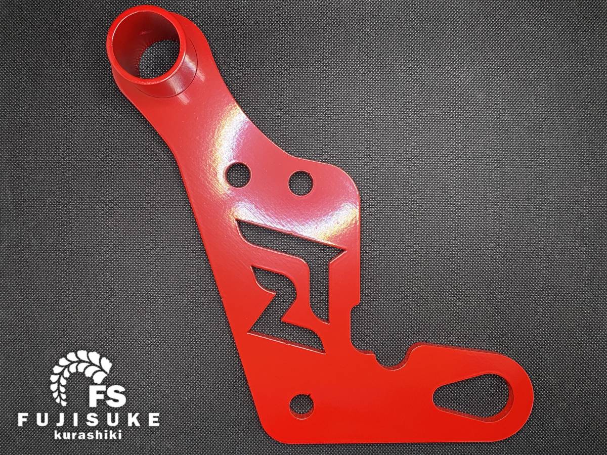 ◎ジムニー　JB64、74用◎　純正バンパー対応　フロント牽引フック（スチール製9mm厚）助手席側　赤色塗装品　新品