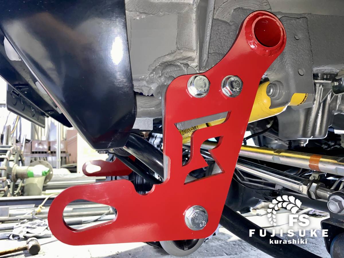 ◎ジムニー　JB64、74用◎　純正バンパー対応　フロント牽引フック（スチール製9mm厚）助手席側　赤色塗装品　新品