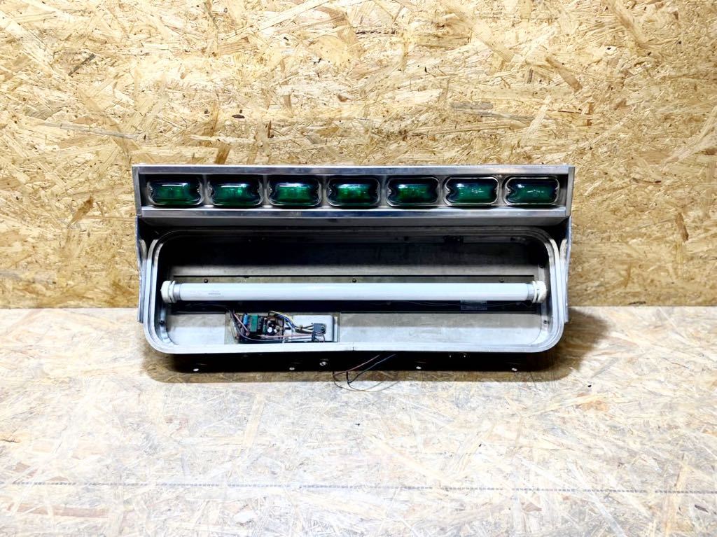 当時物 アンドン 行燈 デコトラ 2t 4t 大型 緑ガラス 角マーカー 
