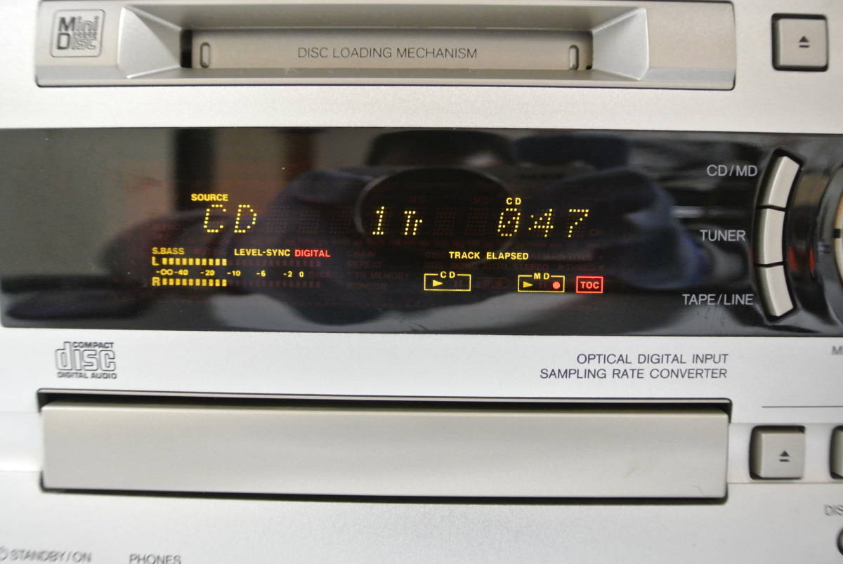 動作品】(美品)ONKYO FR-V3 CD・MDチューナーアンプ K-V3 カセット