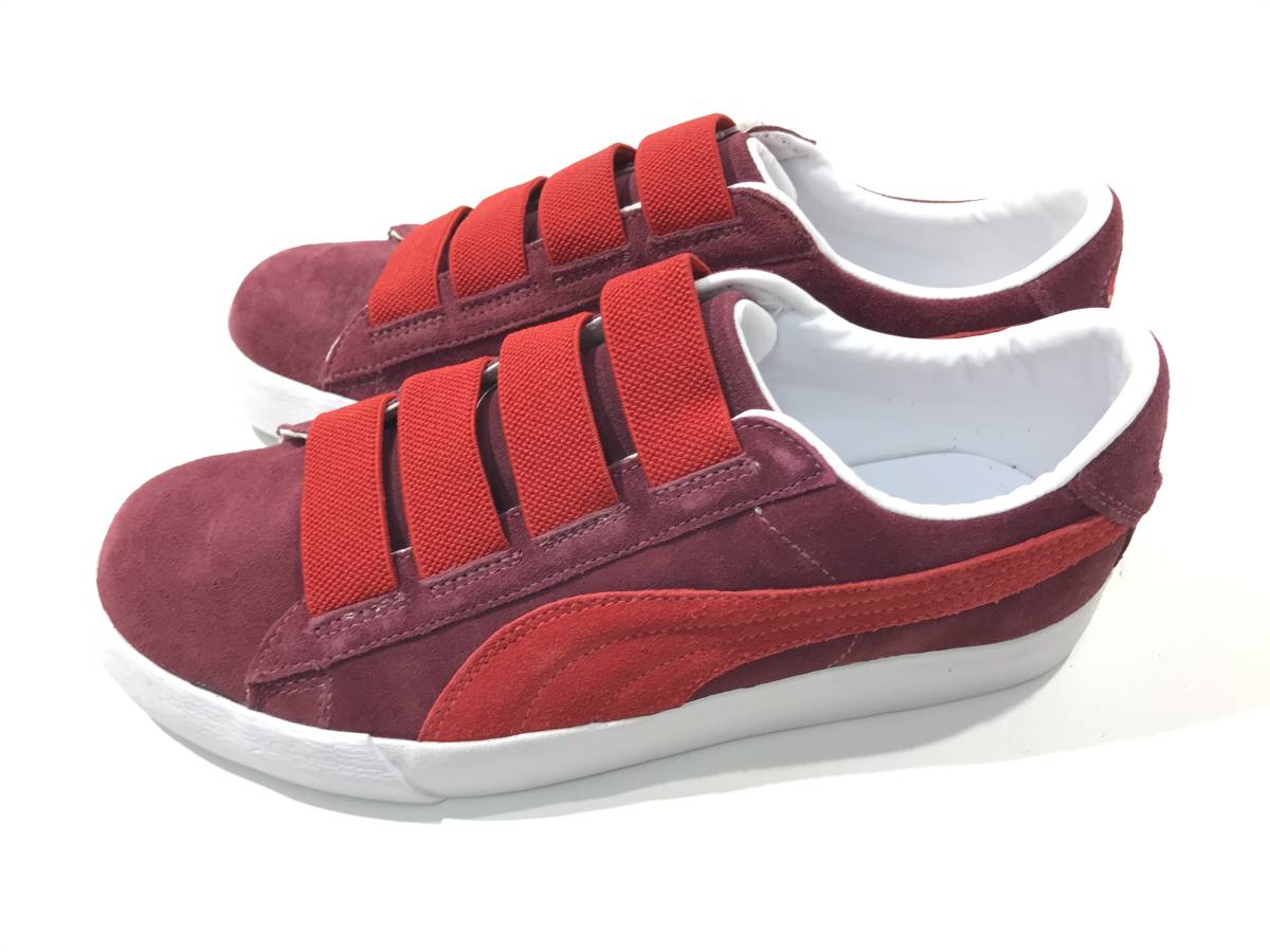 1円スタート 中古品 PUMA プーマ ファットレース＋ チームバーガンディ 