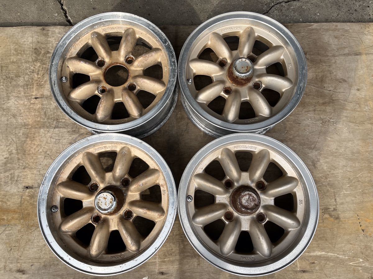 人気，正規品 FORMULA-ONE パナスポーツ 14インチ 5.5J 4穴 PCD130 オフセット25(社外品)｜売買されたオークション情報、yahooの商品情報をアーカイブ公開 - オークファン 4穴