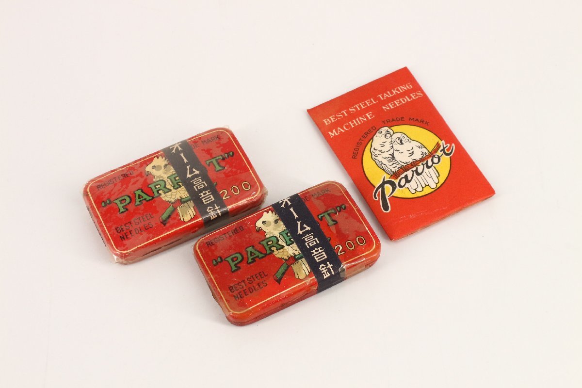 アンティーク未使用蓄音機用針缶3点 【公式通販】