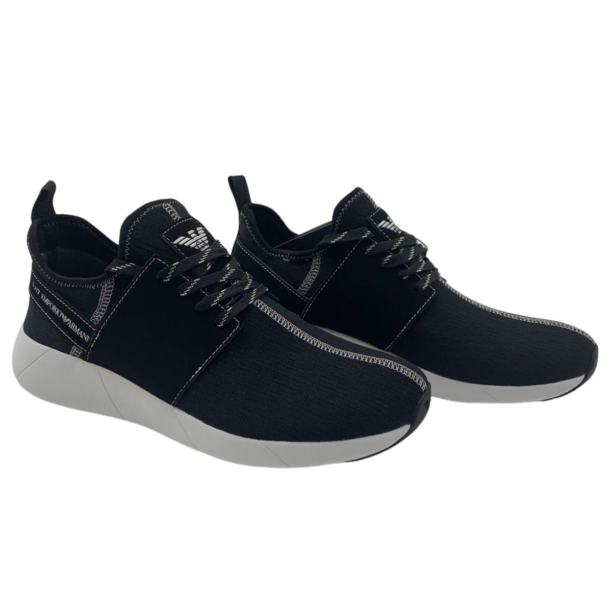 新品□EA7 EMPORIO ARMANI□メッシュスニーカー□ブラック/黒 