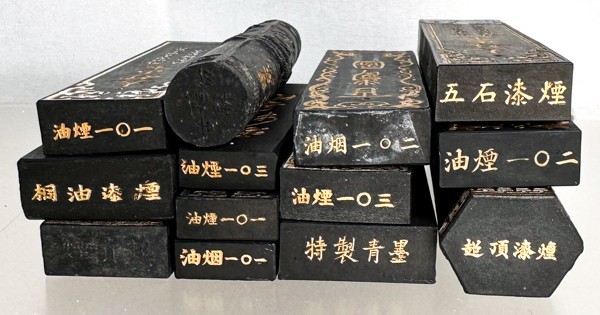 18点 中国墨 大好山水/九子龍/百寿 上海墨厂/曹素功 油煙/五石漆煙 古 