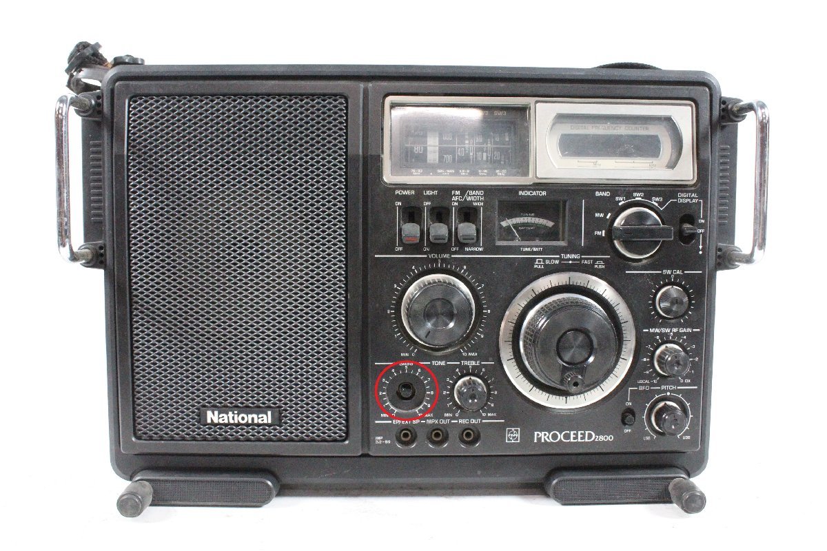 ナショナル PROCEED RF-2800 BCLラジオ 本体＋電源ケーブル付 NATIONAL