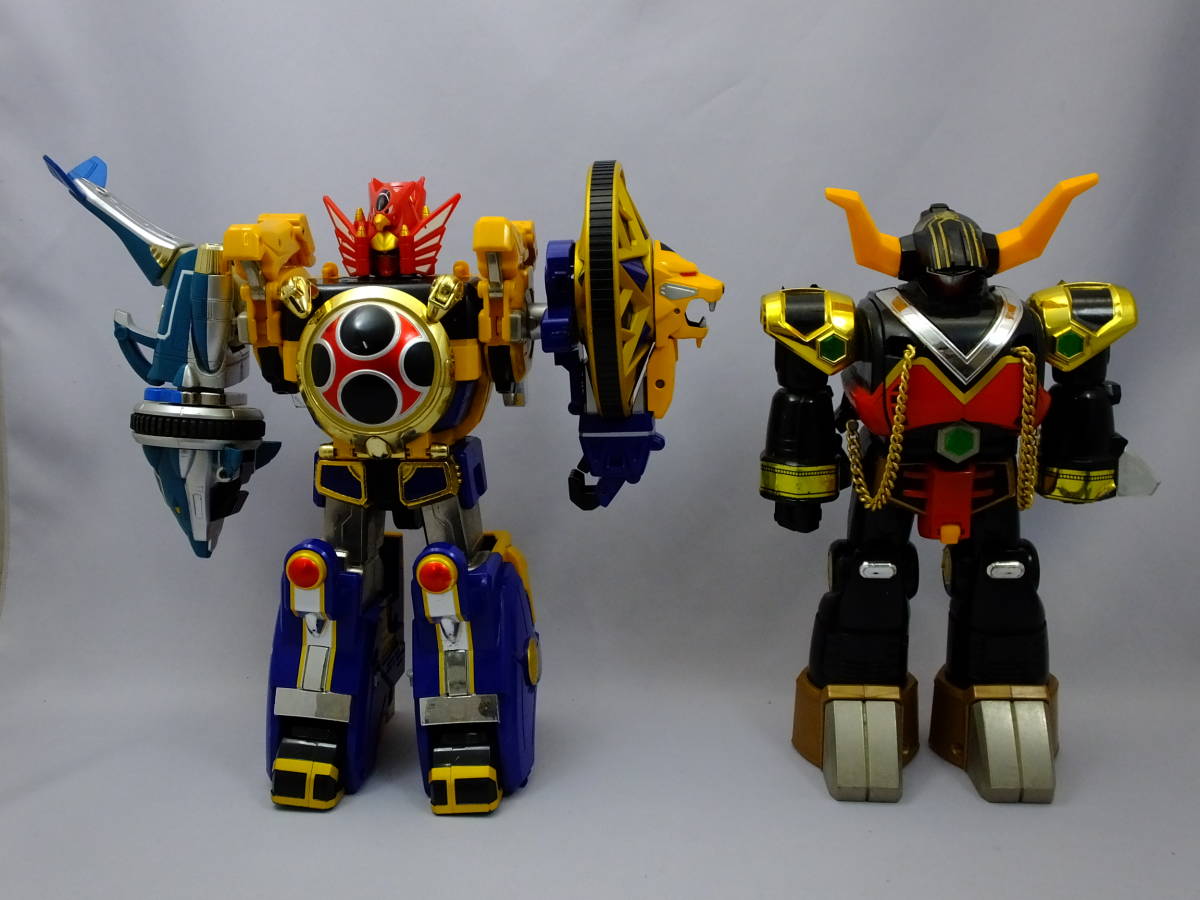 戦隊　ロボット　ジャンク　パーツ　大量　レトロ 30_TT E7E)[ジャンク] 旋風神ガオキングなど 戦隊ロボセット(戦隊