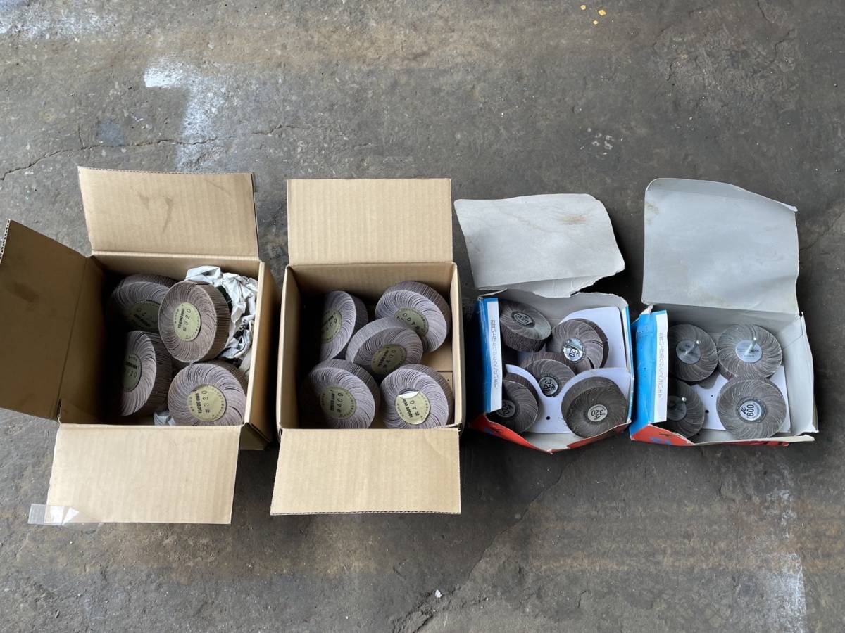 フラップホイール 軸付きペーパー NPS軸付きフラップホイール