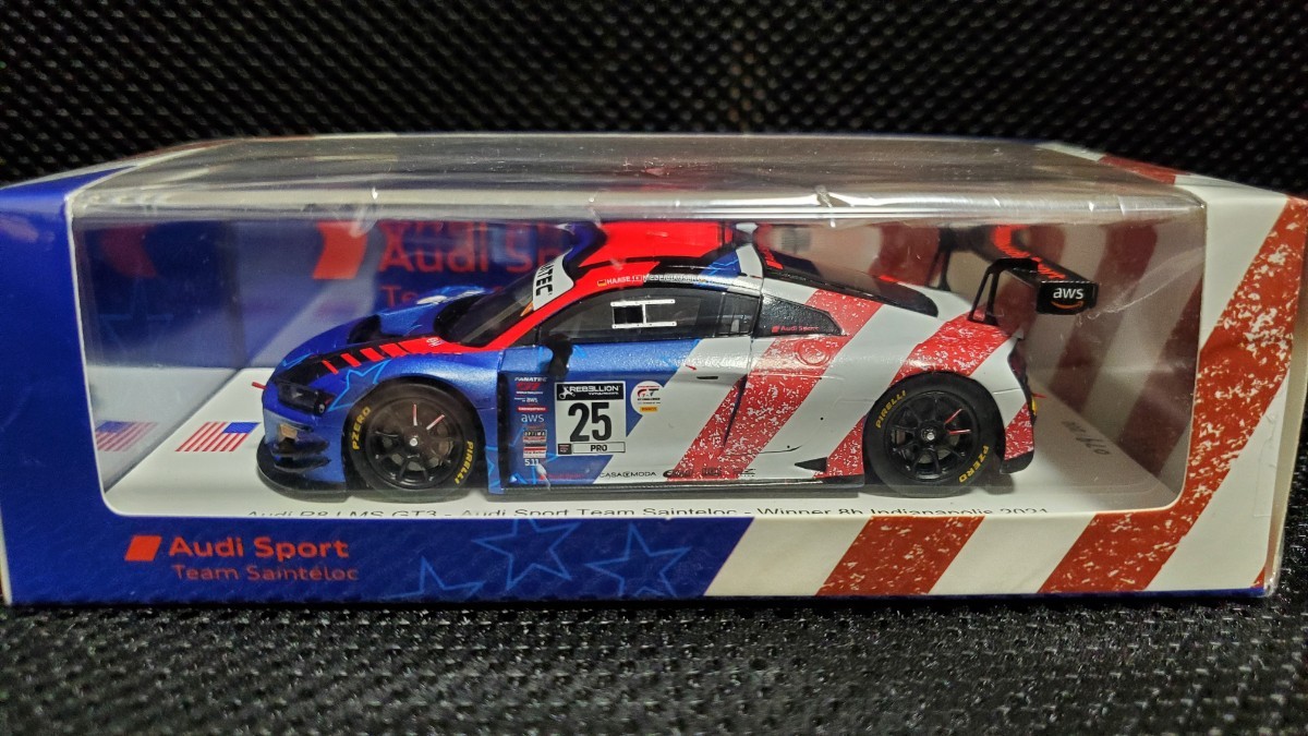 1/43 Audi R8 LMS GT3 #25 Audi Sport Team Sainteloc Winner 8h Indianapolis 2021