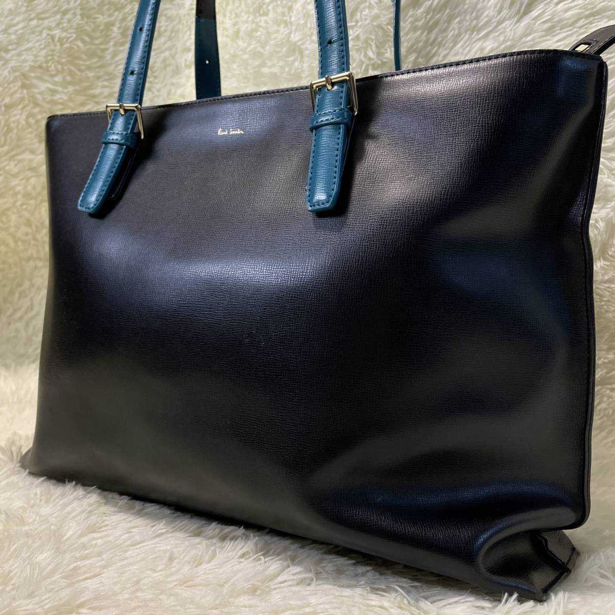 美品◎ Paul Smith ポールスミス メンズ ビジネス トートバッグ 肩掛け