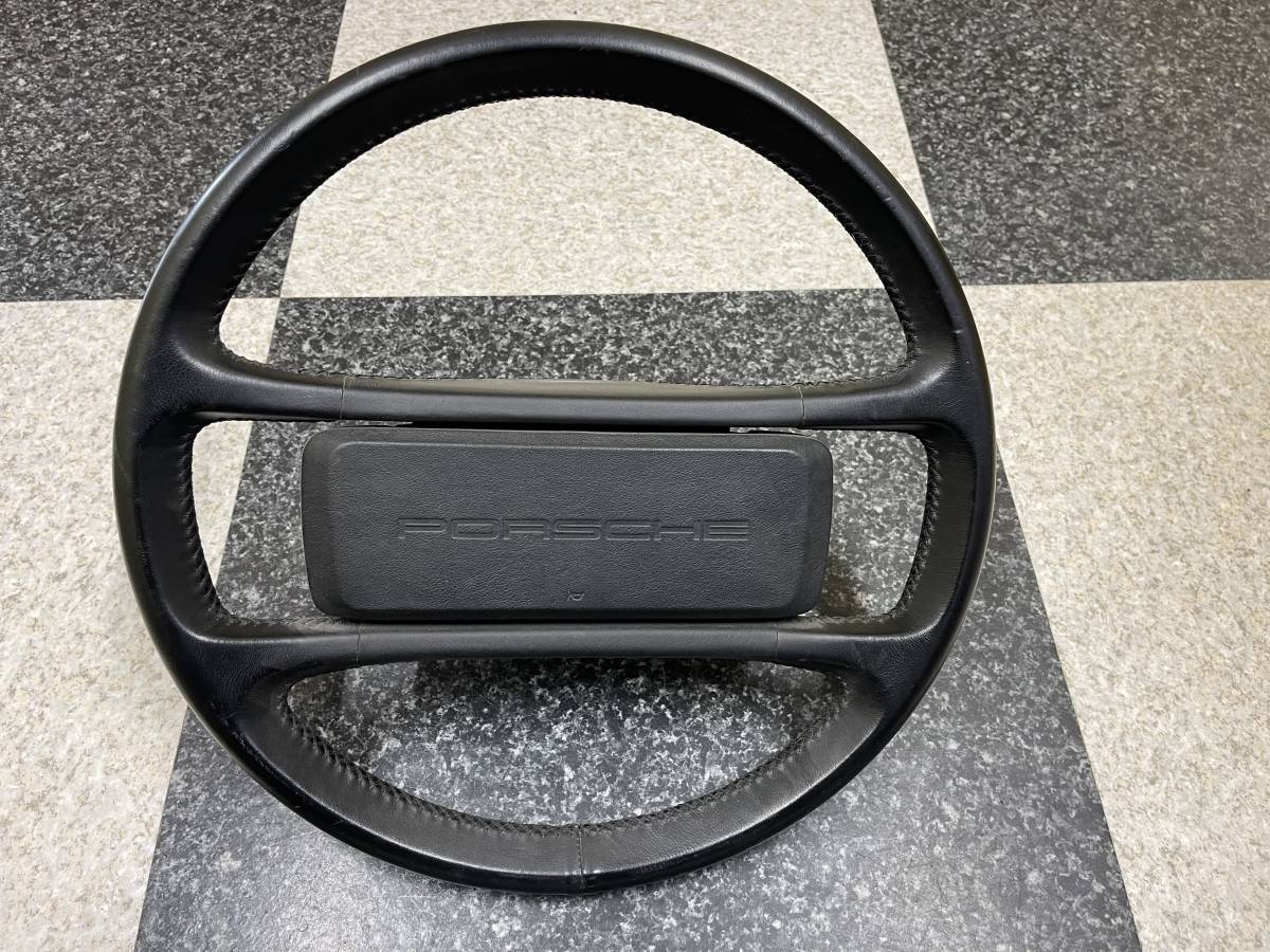ポルシェ ポルシェ964 レザーステアリング 90年 964 純正ステアリング