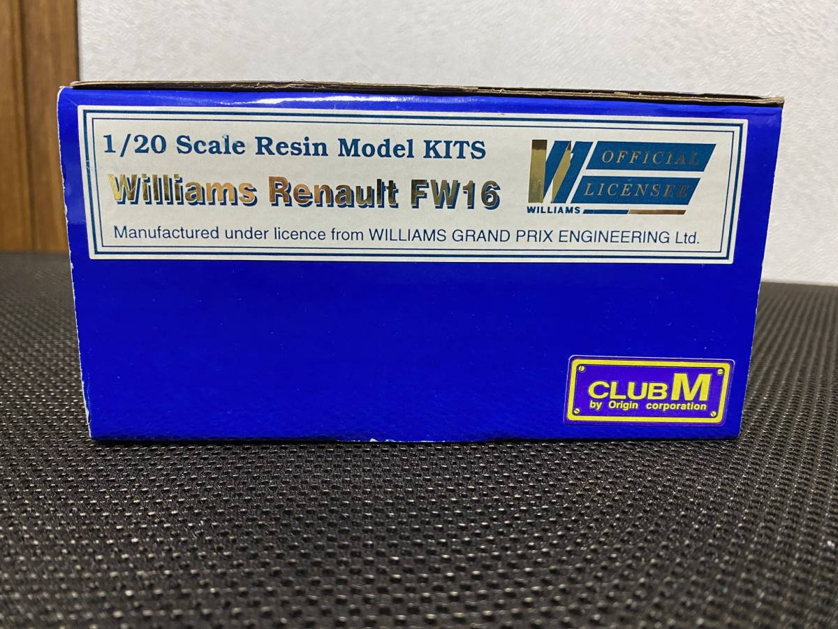 CLUB M Williams Renault FW16 タバコデカール付き 【公式通販】