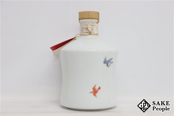 ◇注目! サントリーウイスキー エクセレンス 有田焼 色絵花鳥文 陶器
