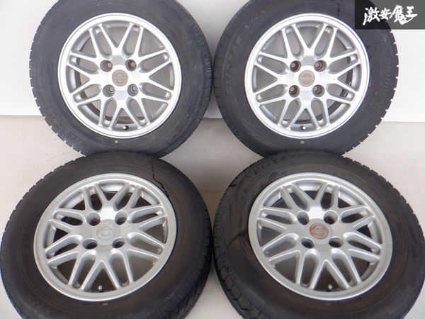 日産純正 RPS13 180SX 後期 15インチ 6J +40 4穴 PCD114.3 205/60R15 4本付 S13 シルビア セフィーロ ローレル 純正戻し スペア 補修用