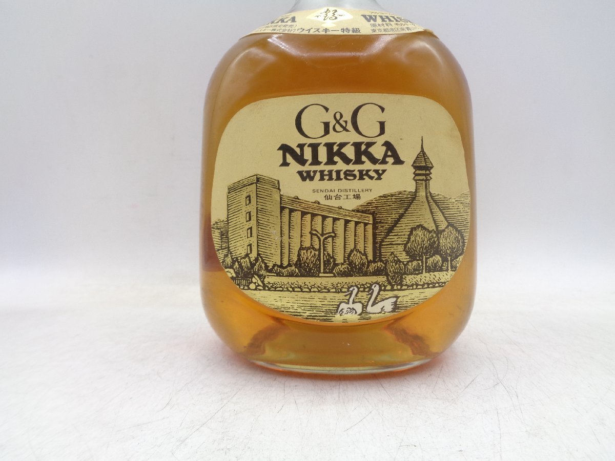 NIKKA WHISKY ニッカ G&G 仙台工場ラベル 白びん ウイスキー 特級