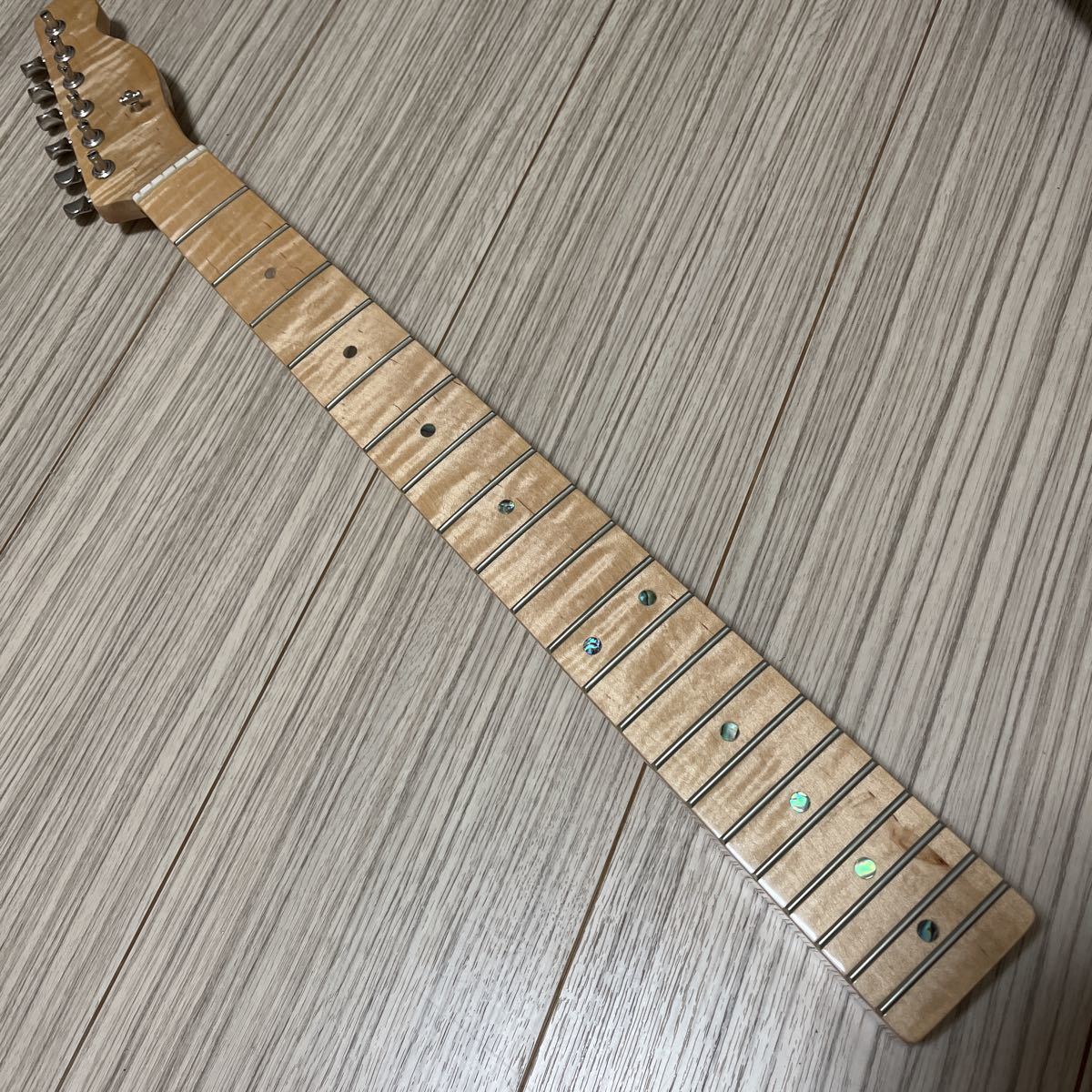 テレキャスター用ネック バリフレイムメイプル 生産国不明 状態良し