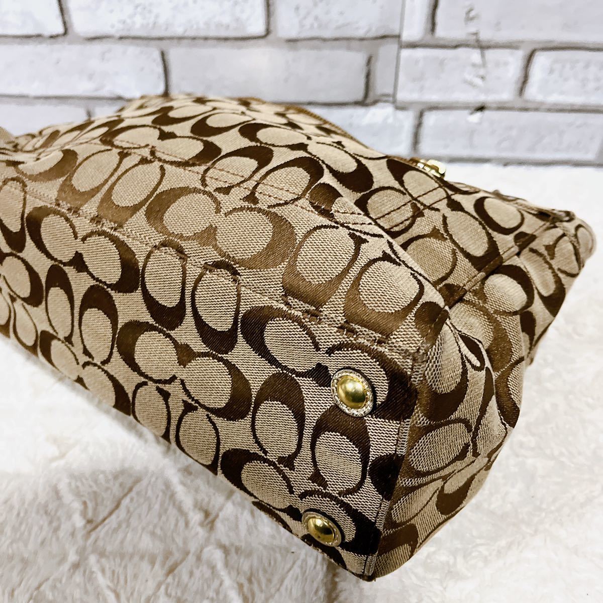 COACH コーチ シグネチャー バッグ ハンドバッグ トートバッグ 肩掛け 