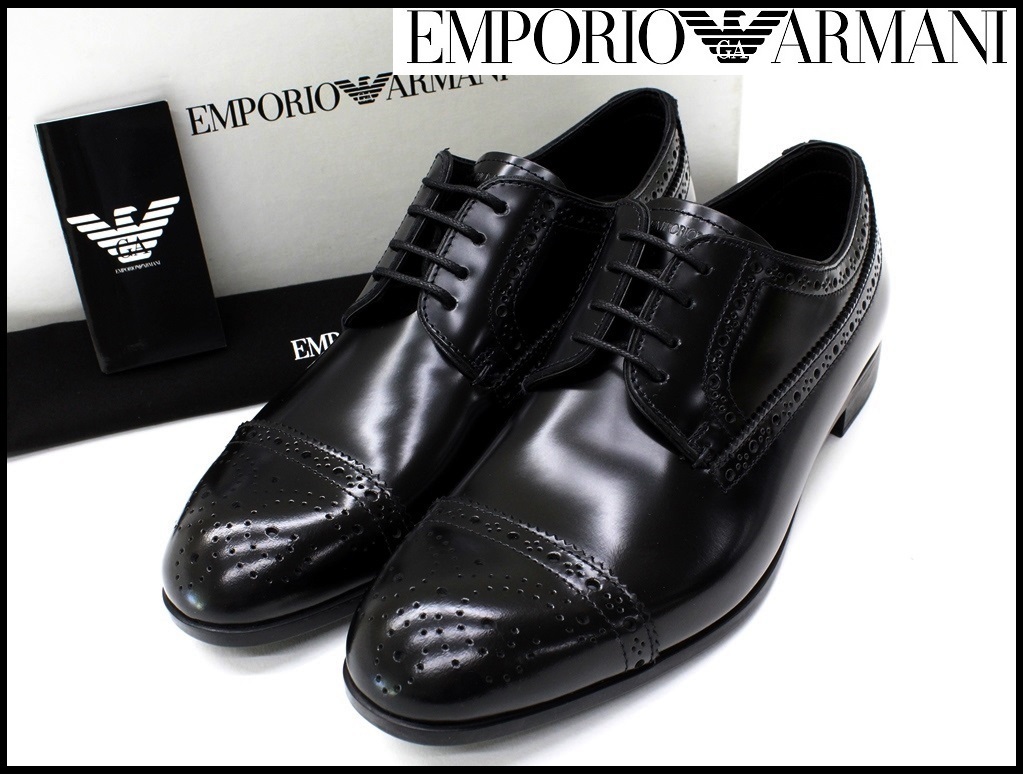 格安，新作登場 9万 5=24㎝ EMPORIOアルマーニ ブラックレザーメダリオンシューズ1円(その他)｜売買されたオークション情報、yahooの商品情報をアーカイブ公開 - オークファン 男性用