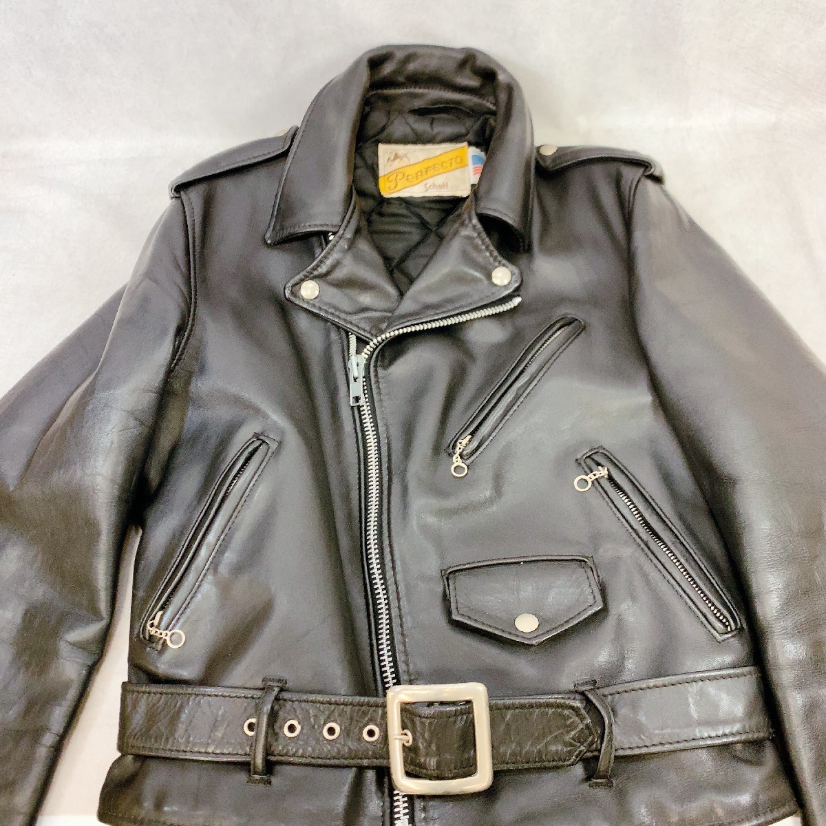 Schott NYC 牛タグ 70s ダブルライダースジャケット 70s schott 牛タグ