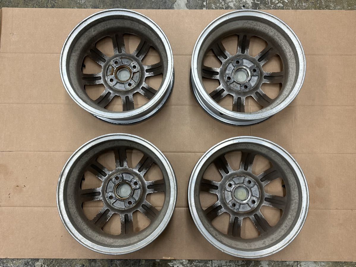 MINILITE ミニライト中古アルミホイール4本セット 14インチ 4.5J