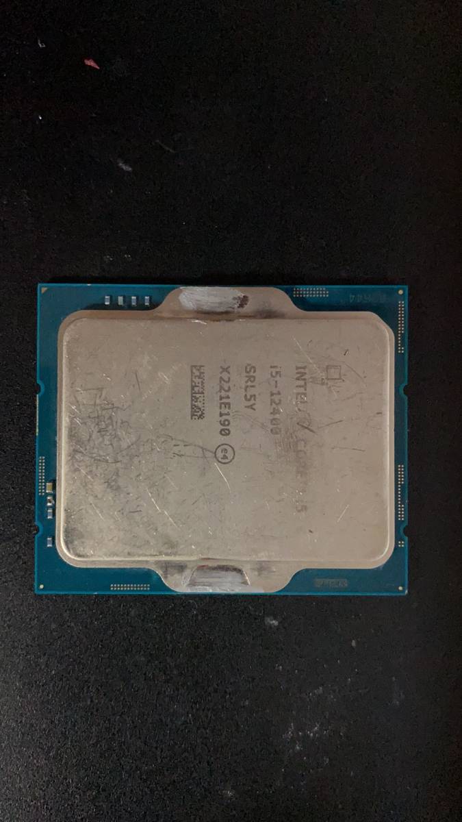 Intel I5 12400 LGA 1700 中古分解品 BIOS起動確認 社内管理番号A32 Intel