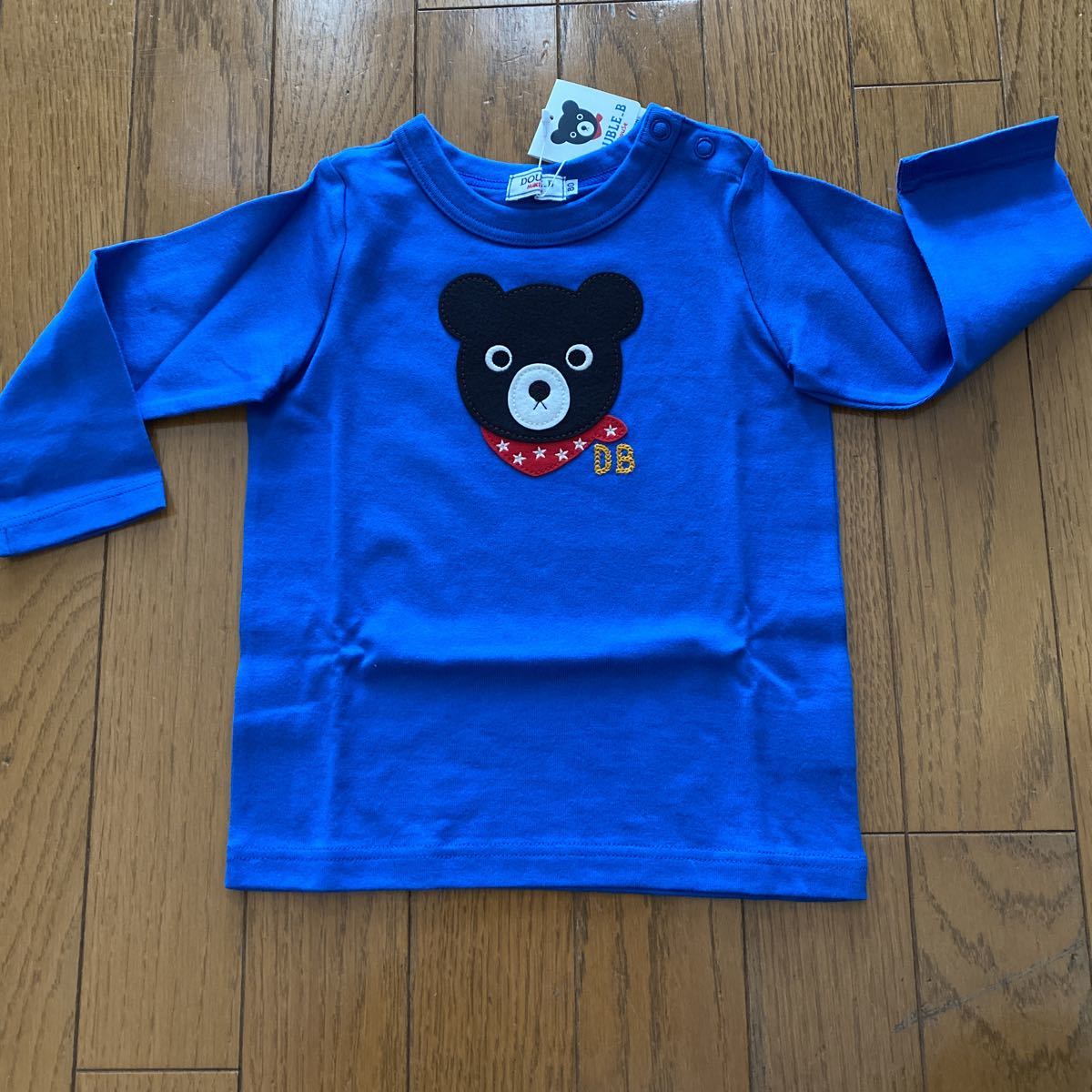 即決　新品　ミキハウス　長袖Ｔシャツ 80 DOUBLE.B ミキハウスダブルB