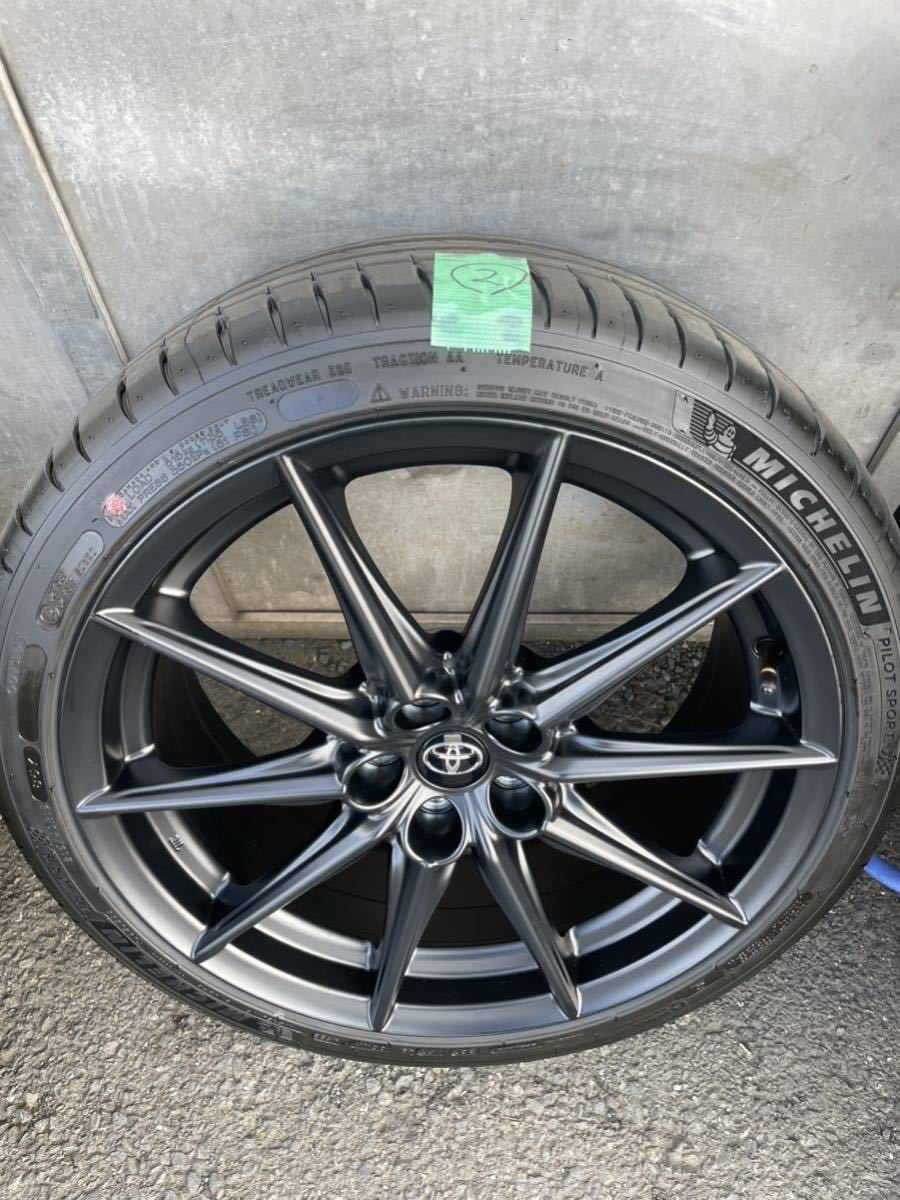 GR86 RZ ZN8 純正アルミホイール4本/タイヤ付き新車外し 18インチ 7.5J 