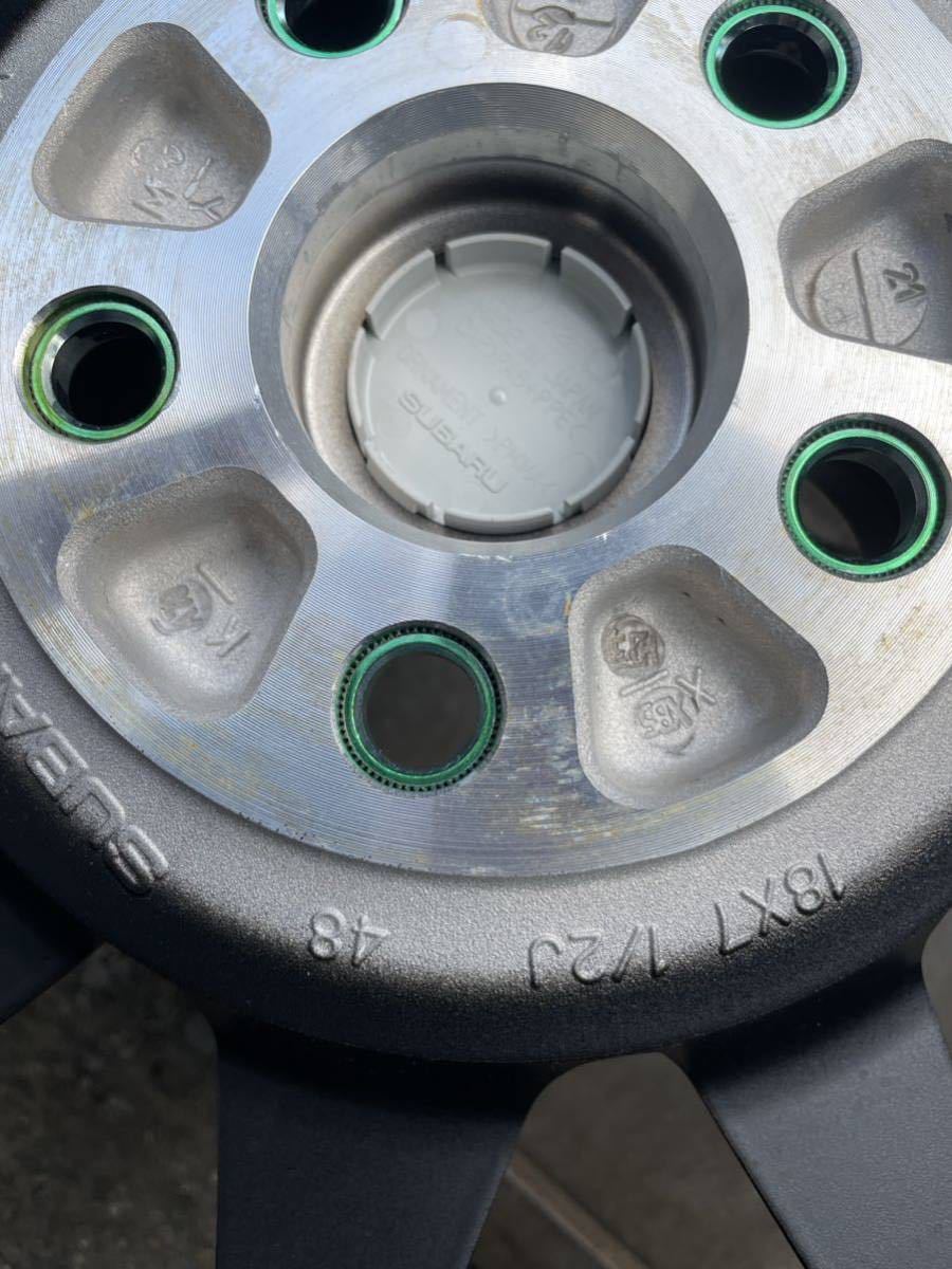 GR86 RZ ZN8 純正アルミホイール4本/タイヤ付き新車外し 18 GR86 RZ ZN8 純正アルミホイール4本/タイヤ付き新車外し 18