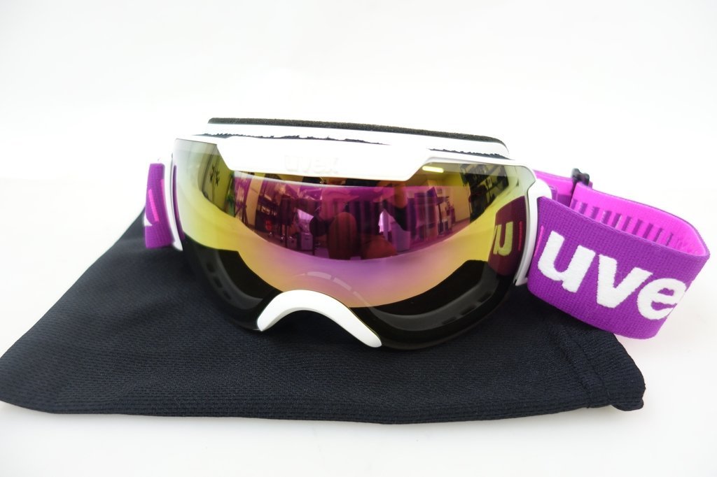 中古 2020年頃 UVEX DOWNHILL 2000 フリーサイズ ソフトケース付き スキー スノーボード ゴーグル ウベックス ダウンヒル