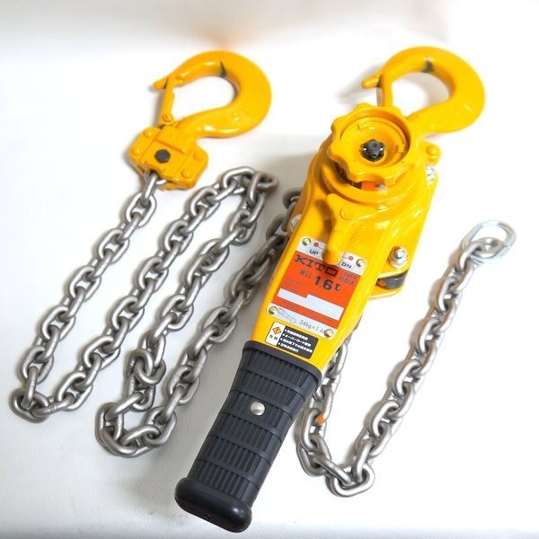 キトー レバーブロック LB016 美品 L5形 1.6t 揚程1.5m 7.1mm 荷締め機 ガッチャ チェーンブロック KITO ≡DT3030