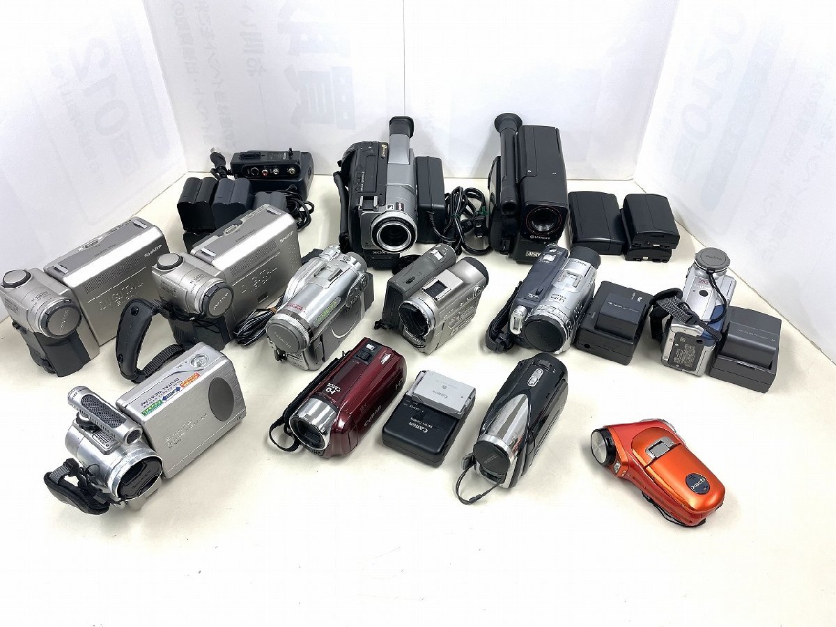 キングラム[07] ジャンク★SONY Panasonic Sharp他 DVDCAM mini DV デジカメ ビデオカメラ マトメ12点【送料無料】@444 ★ご入札前に必ずご一読ください