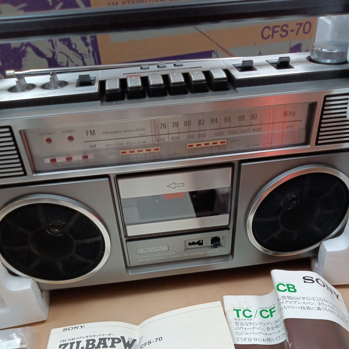 □SONY CFS-70 II ラジカセ 人気SALE，人気 SONY 昭和レトロ ラジカセ