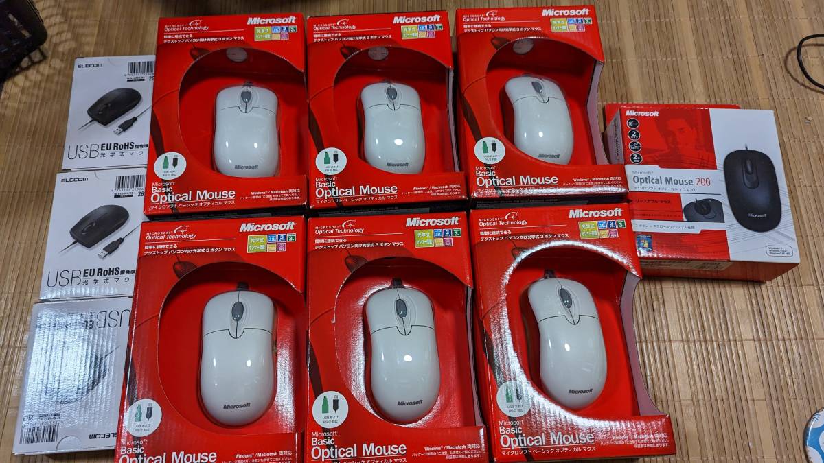 ◆◇【未使用品】 USB有線マウス(光学式)　10個セット◇◆