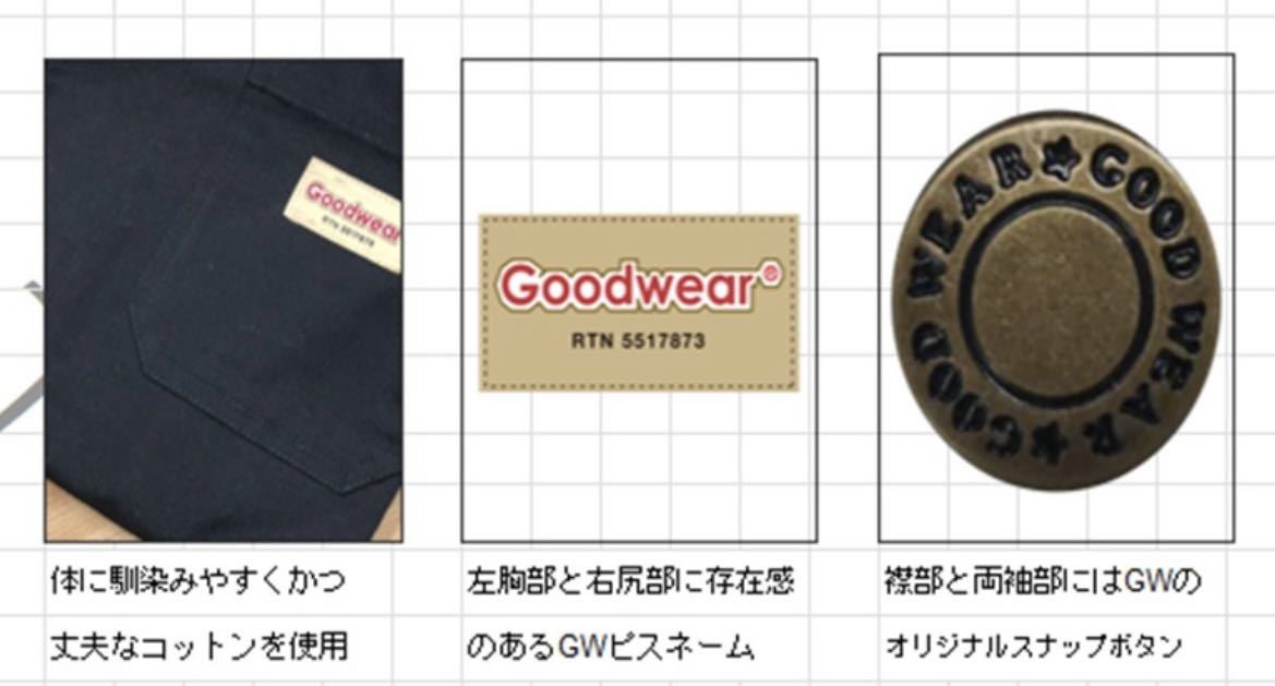 つなぎ カバーオール メンズ Goodwear ワークウェア ツナギ グッドウェア T&frasl;Cツイル生地 デニム グッドウエア 新品Goodwear | 送料無料[18][MT][A][C][D]SHOT L SHOT（ショット） オーバーオール・つなぎの人気