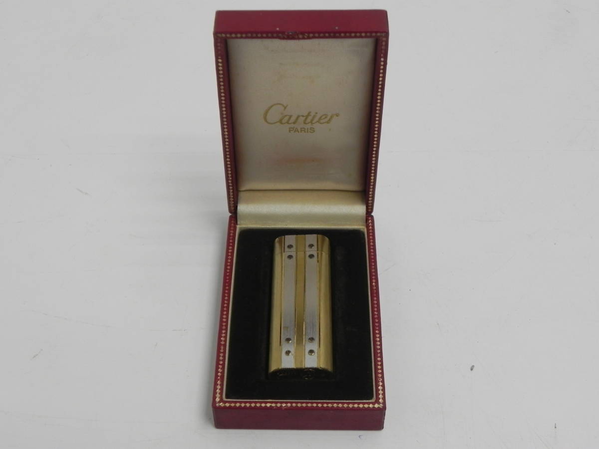 カルティエ ガスライター Cartier ゴールド 着火確認済み - ライター 