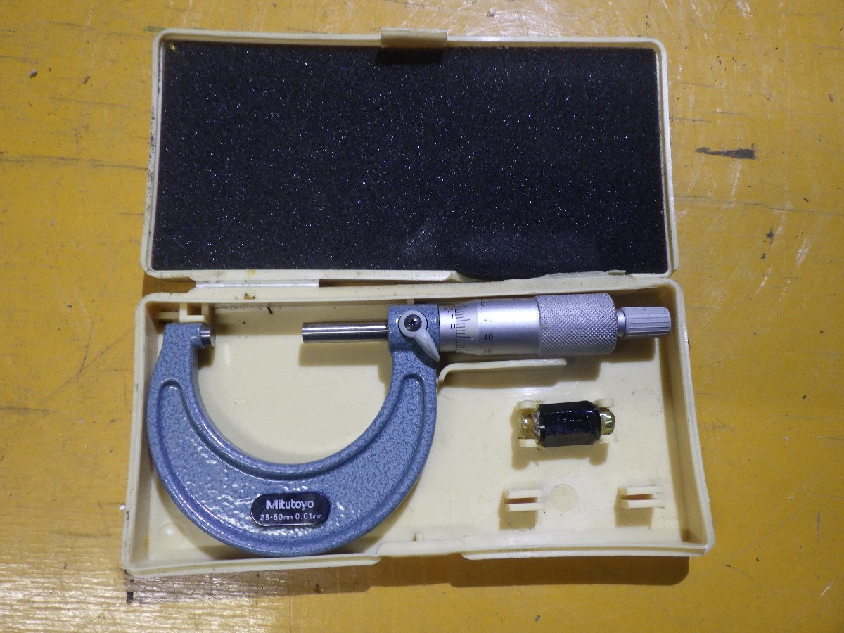 【Mitutoyo/ミツトヨ】マイクロメーター■M110-50(103-138)■25-50㎜■0.01㎜■中古